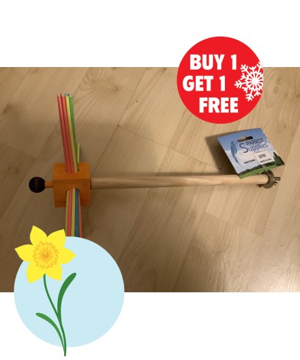 37cm Party Fun Spinning Perch Parrot Toy - BOGOF